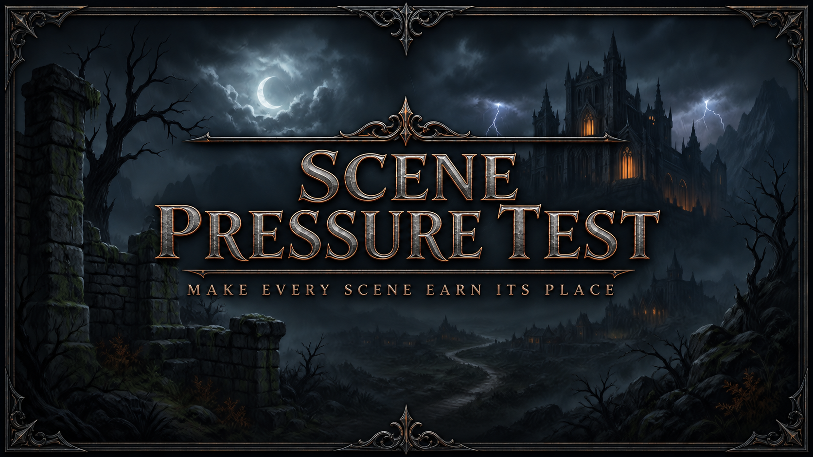 Scene Pressure Test: make every scene earn its place